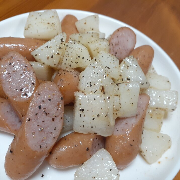 長芋とウインナーのジャーマンポテト風!